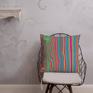 Cali Modern Multicolored Stripe Pillow