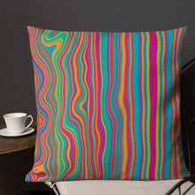 Load image into Gallery viewer, Cali Modern Multicolored Stripe Pillow
