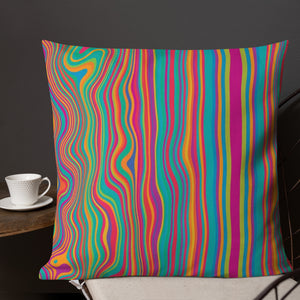 Cali Modern Multicolored Stripe Pillow