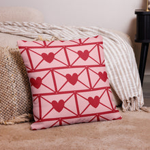 Load image into Gallery viewer, Love Letters Red Print Pillow
