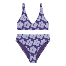 Load image into Gallery viewer, LAVENDER FLOWER Recycled high-waisted bikini
