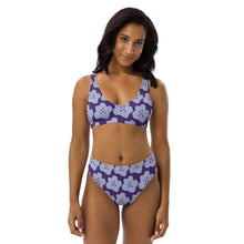 Load image into Gallery viewer, LAVENDER FLOWER Recycled high-waisted bikini
