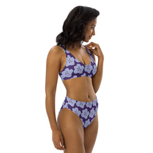 Load image into Gallery viewer, LAVENDER FLOWER Recycled high-waisted bikini
