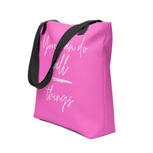 Load image into Gallery viewer, YOU CAN DO ALL THINGS Tote bag
