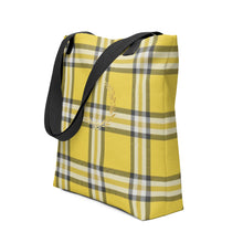 Load image into Gallery viewer, ROYAL GOLD TARTAN PLAID Tote bag
