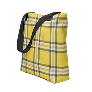 ROYAL GOLD TARTAN PLAID Tote bag