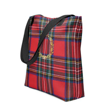 Load image into Gallery viewer, RED PLAID Tote bag
