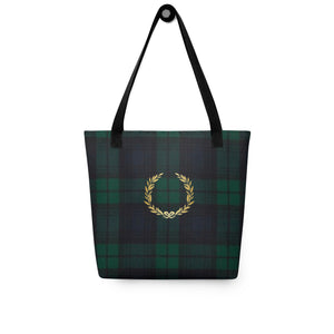 ROYAL GREEN TARTAN PLAID Tote bag