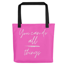 Load image into Gallery viewer, YOU CAN DO ALL THINGS Tote bag
