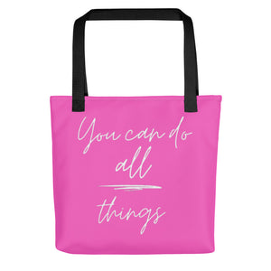 YOU CAN DO ALL THINGS Tote bag