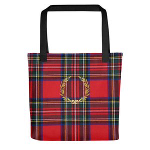 RED PLAID Tote bag