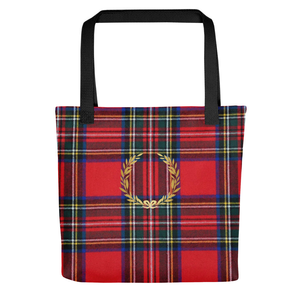 RED PLAID Tote bag