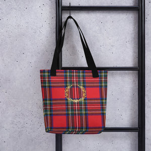 RED PLAID Tote bag