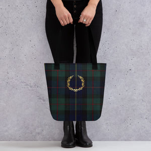 ROYAL NAVY TARTAN PLAID Tote bag