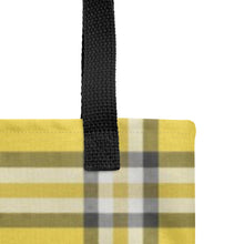 Load image into Gallery viewer, ROYAL GOLD TARTAN PLAID Tote bag
