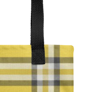 ROYAL GOLD TARTAN PLAID Tote bag