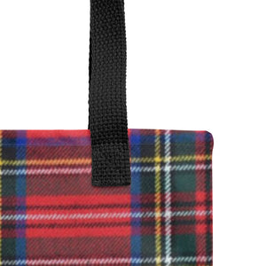 RED PLAID Tote bag