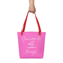 Load image into Gallery viewer, YOU CAN DO ALL THINGS Tote bag
