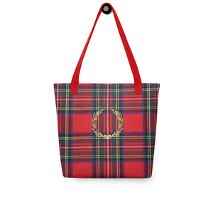 RED PLAID Tote bag