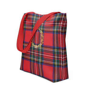 RED PLAID Tote bag