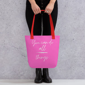 YOU CAN DO ALL THINGS Tote bag