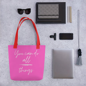 YOU CAN DO ALL THINGS Tote bag