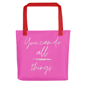 YOU CAN DO ALL THINGS Tote bag