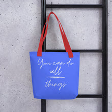 Load image into Gallery viewer, YOU CAN DO ALL THINGS Tote bag
