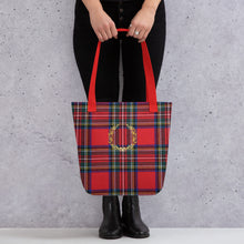 Load image into Gallery viewer, RED PLAID Tote bag
