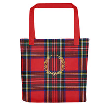 Load image into Gallery viewer, RED PLAID Tote bag
