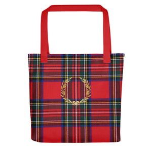 RED PLAID Tote bag