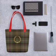 Load image into Gallery viewer, ROYAL TOAST TARTAN PLAID Tote bag
