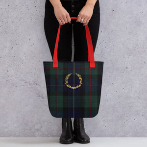 ROYAL NAVY TARTAN PLAID Tote bag