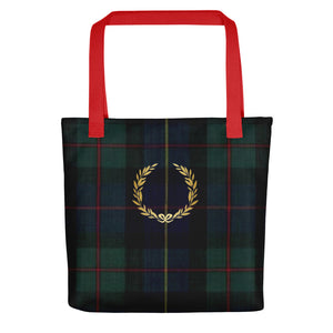 ROYAL NAVY TARTAN PLAID Tote bag