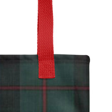 Load image into Gallery viewer, ROYAL NAVY TARTAN PLAID Tote bag
