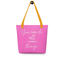 Load image into Gallery viewer, YOU CAN DO ALL THINGS Tote bag
