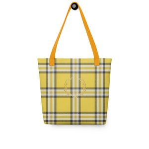 ROYAL GOLD TARTAN PLAID Tote bag