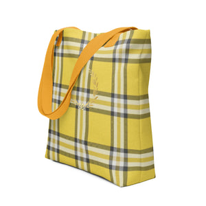 ROYAL GOLD TARTAN PLAID Tote bag