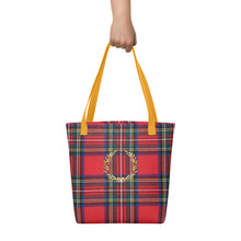 Load image into Gallery viewer, RED PLAID Tote bag
