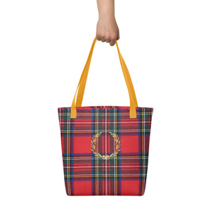 RED PLAID Tote bag