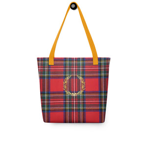 RED PLAID Tote bag