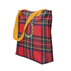 RED PLAID Tote bag