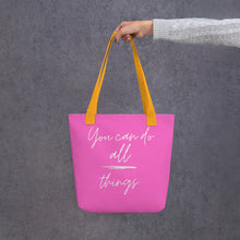 Load image into Gallery viewer, YOU CAN DO ALL THINGS Tote bag
