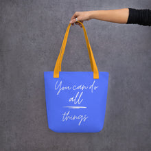 Load image into Gallery viewer, YOU CAN DO ALL THINGS Tote bag
