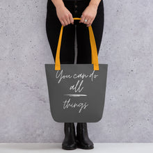 Load image into Gallery viewer, YOU CAN DO ALL THINGS Tote bag
