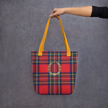 Load image into Gallery viewer, RED PLAID Tote bag
