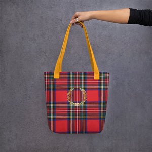 RED PLAID Tote bag