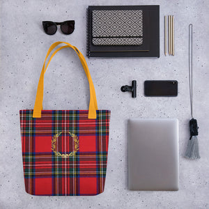 RED PLAID Tote bag