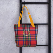 Load image into Gallery viewer, RED PLAID Tote bag
