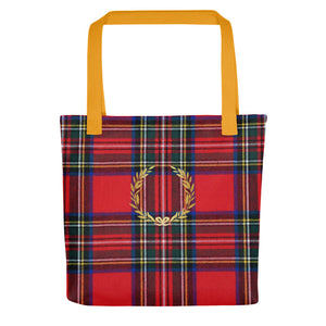 RED PLAID Tote bag